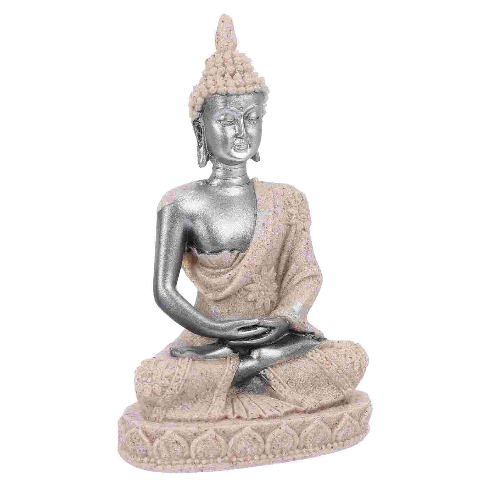 Buddha Statue Fish Tank Sandstone Decoration Animal Aquarium Ornament Landscape Unique