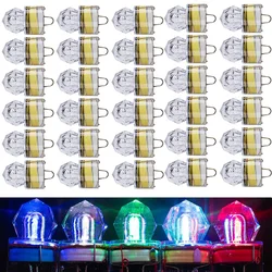 30Pcs Underwater Mini LED ABS Fishing Bait Light Squid Deep Drop Fish Lure Lamp Lights for Tuna Swordfish