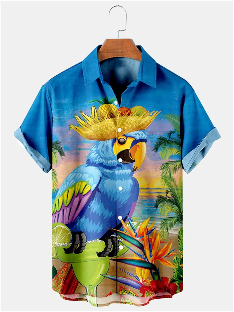 Men's designer clothing 3D printed shirt for summer travel in 2025, Hawaii beach, Hawaii Harajuku colorful