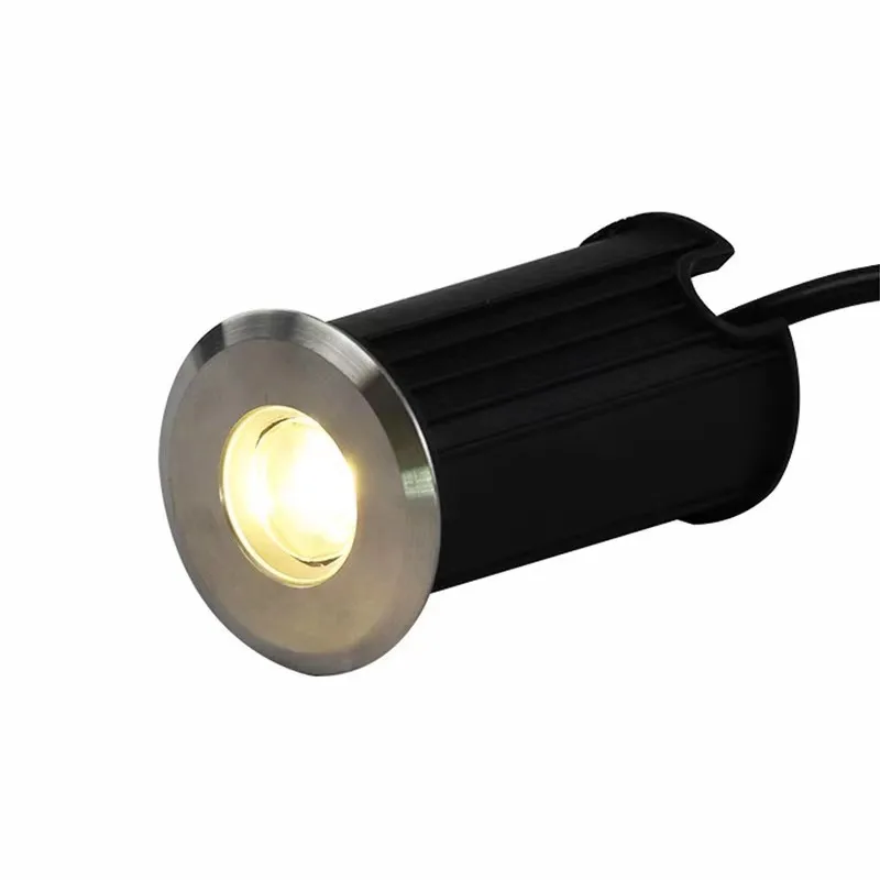 

2 шт. светодиодных подземных светильников 3 Вт для сада, дорожек, уличного освещения, встраиваемые в грунт, ландшафтные светильники 85-265 В DC12V