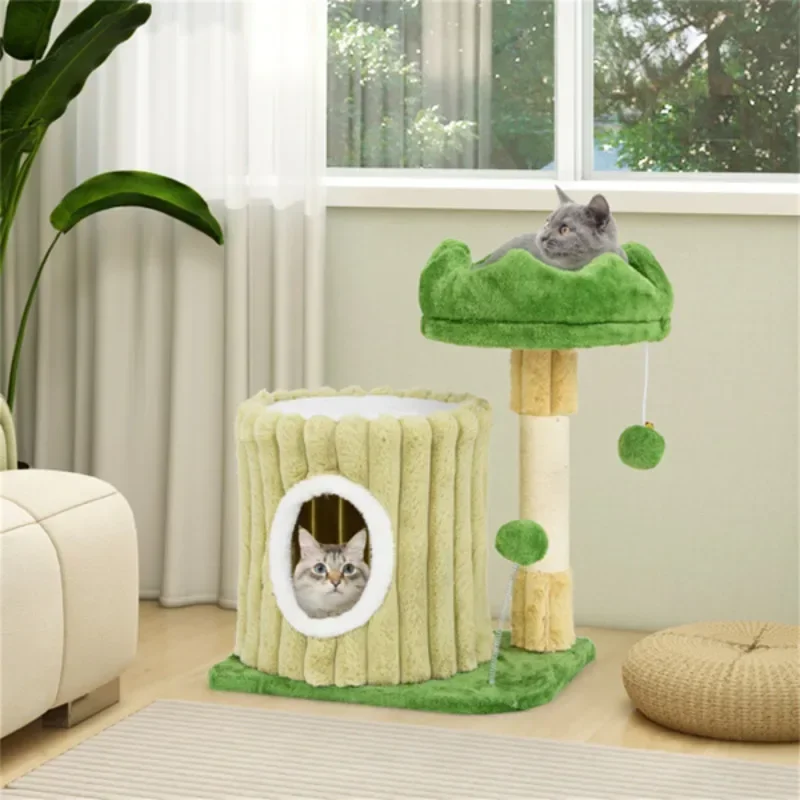 

Cat Apartment With Sisal Grab Post Shake Ball All In One Activity Center Enduring Scratching Solution Superior Comfort Stability