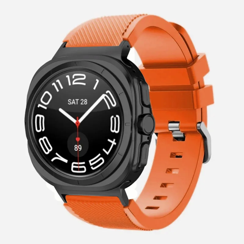 Cinturino in silicone per Samsung Galaxy Watch Ultra 47mm Smart Watch Accessori per cinturino regolabile per cinturino Galaxy Watch 8-7 Ultra