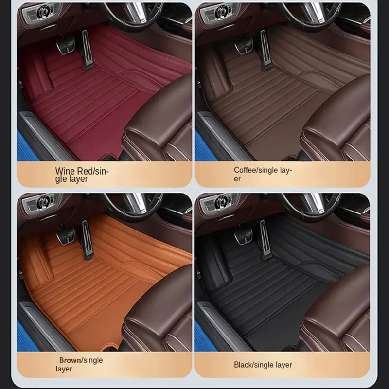 Car Floor Mats Suitable for Opel Astra k 2016~2020 Anti slip and wear-resistant PU leather car interior mat view 3
