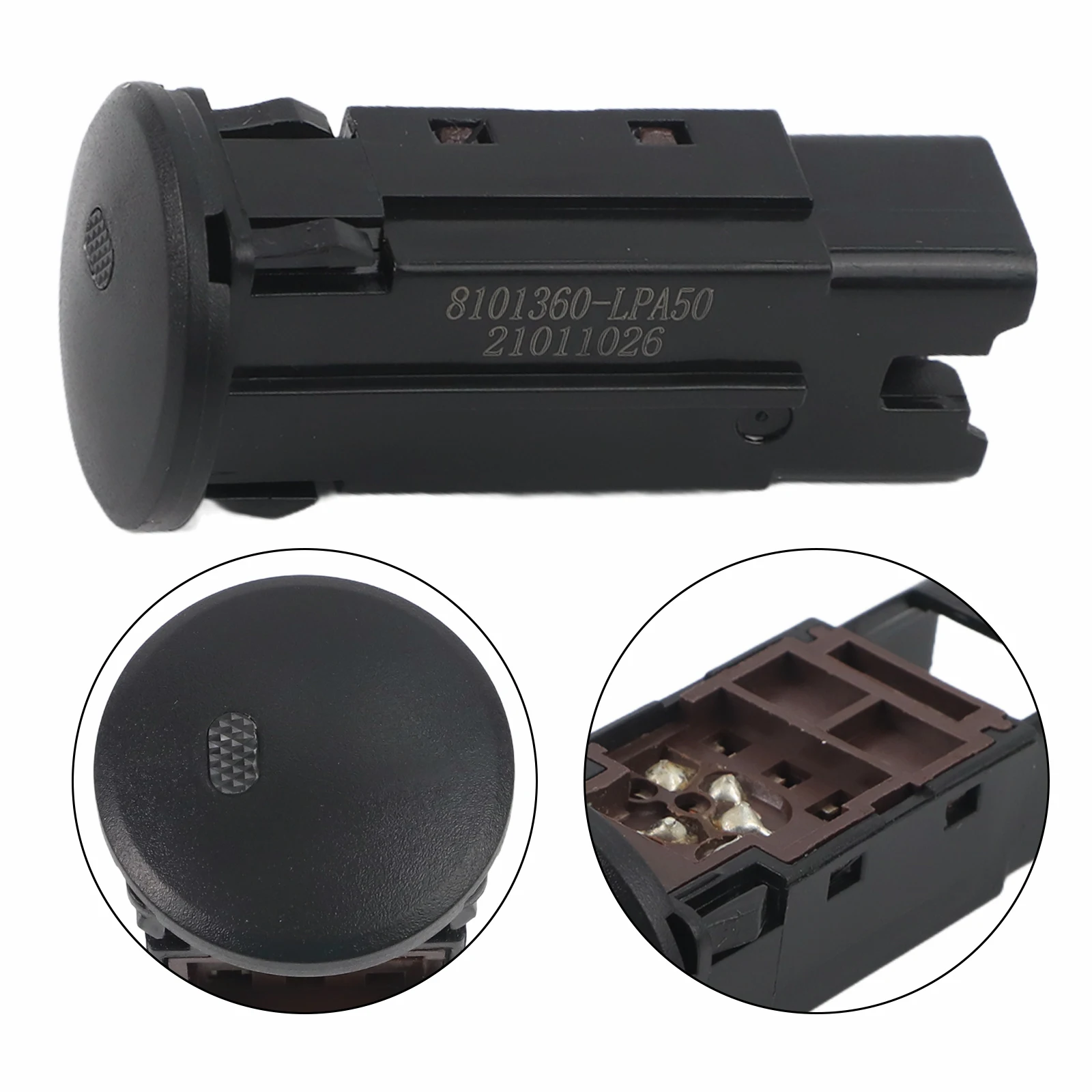 AC Control Knob Switch Replacement Bee OEM 8980373654 Black Switch For Isuzu Wear-resistant Made Of ABS Material
