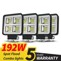 Ciężarówka Led światło okrągłe 12v 24v dla ciągnika Auto samochód 4x4 Off Road Barra praca światło drogowe