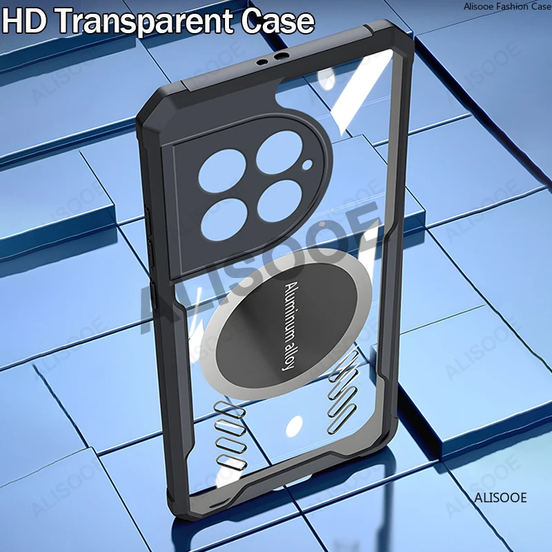 Klare Hülle für Oneplus 13 13R 13T 12 11 Hülle Transparente Wärmeableitungsschutzhülle für Oneplus 13 12 11 10T 10 Pro Funda