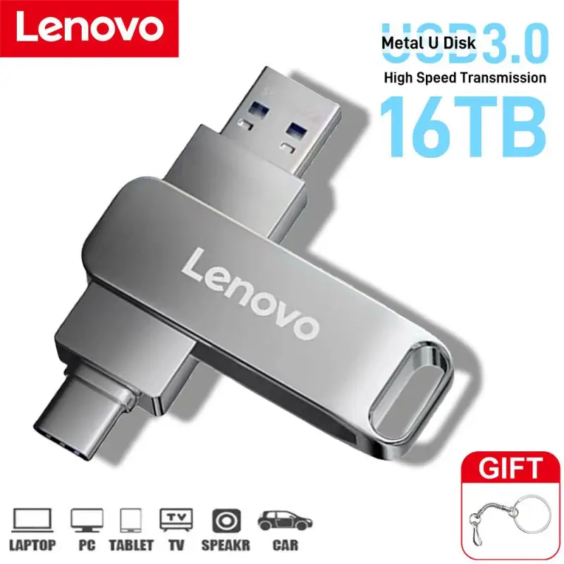 

Original Lenovo Pendrive USB 3.0 High Speed Flash Drive 2 Tb Portable Pen Drive 8 TB 4 TB Metal Flash Disk 1TB Usb Flash Drive