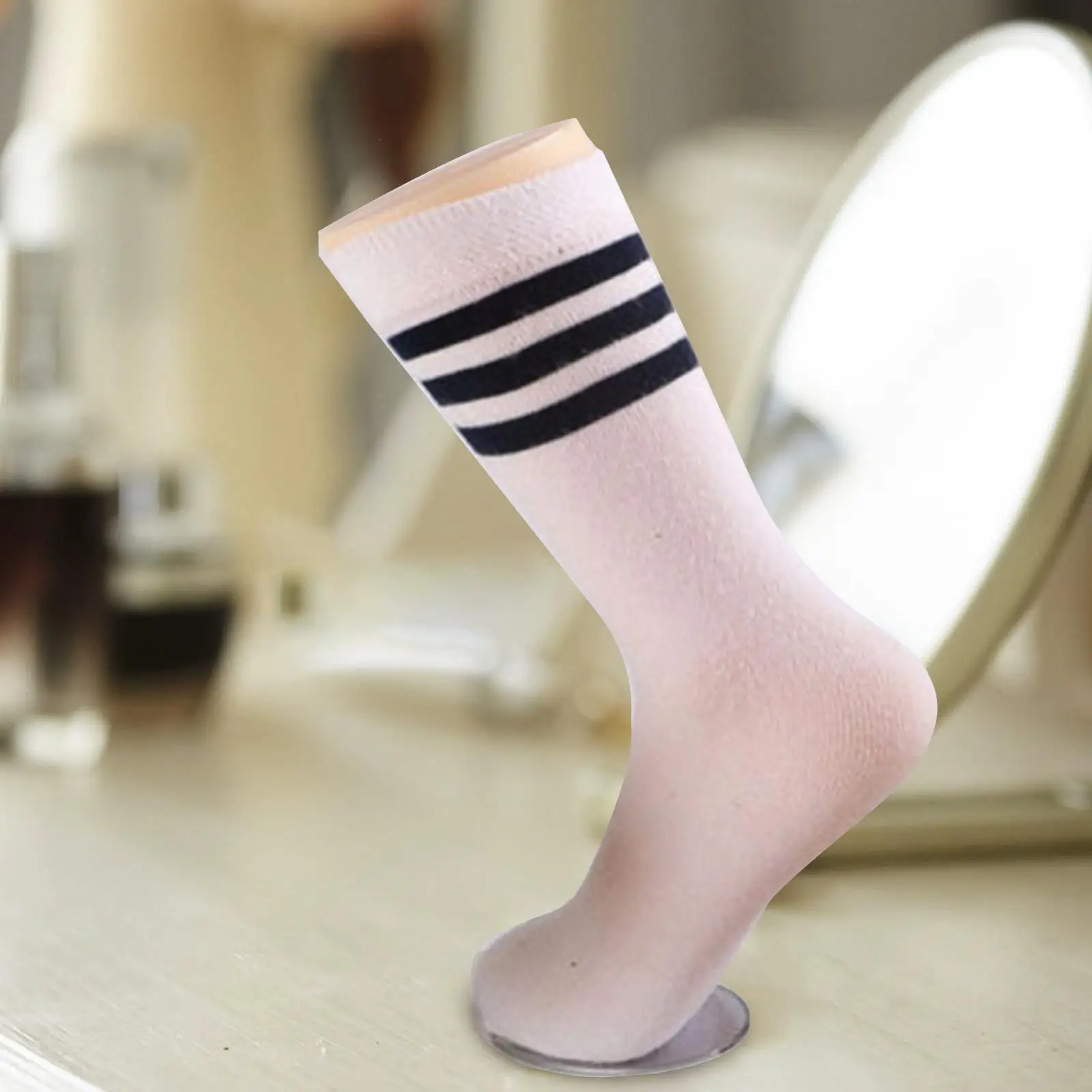 Vinyl Mannequin Shoes Foot Model Women short Socks Leg Model mid-calf socks Holder Anklet Display Model multiuse foot leg Model