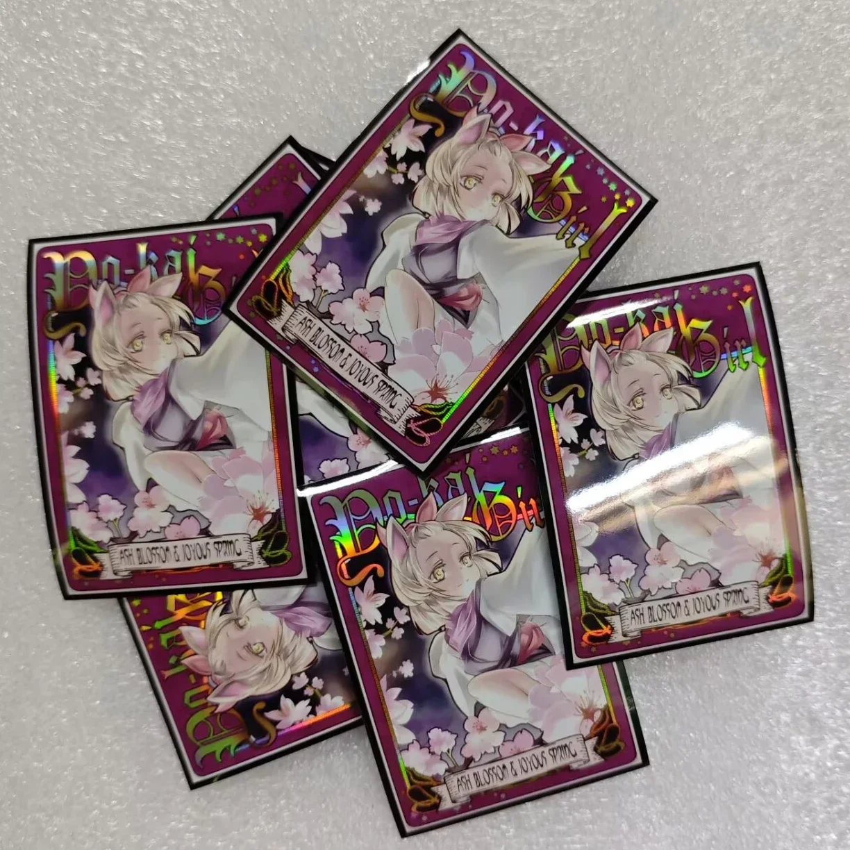 ¡60 fundas para tarjetas Yugioh Ash Blossom y Joyous Spring Ghost Ogre y Snow Rabbit Yu-Gi-Oh! Funda protectora para tarjetas comerciales OCG