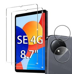 Tempered Glass for 8.7 Inch Xiaomi Redmi Pad SE ( 4G WIFI ) 2024 with Camera Film, Anti-Scratch Screen Protector Protective Film