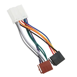 CD Player Wiring Harness Radio ISO Wiring Harness Plastic Flexible CD Player Adapter Replacement for MITSUBISHI Lancer Pajero