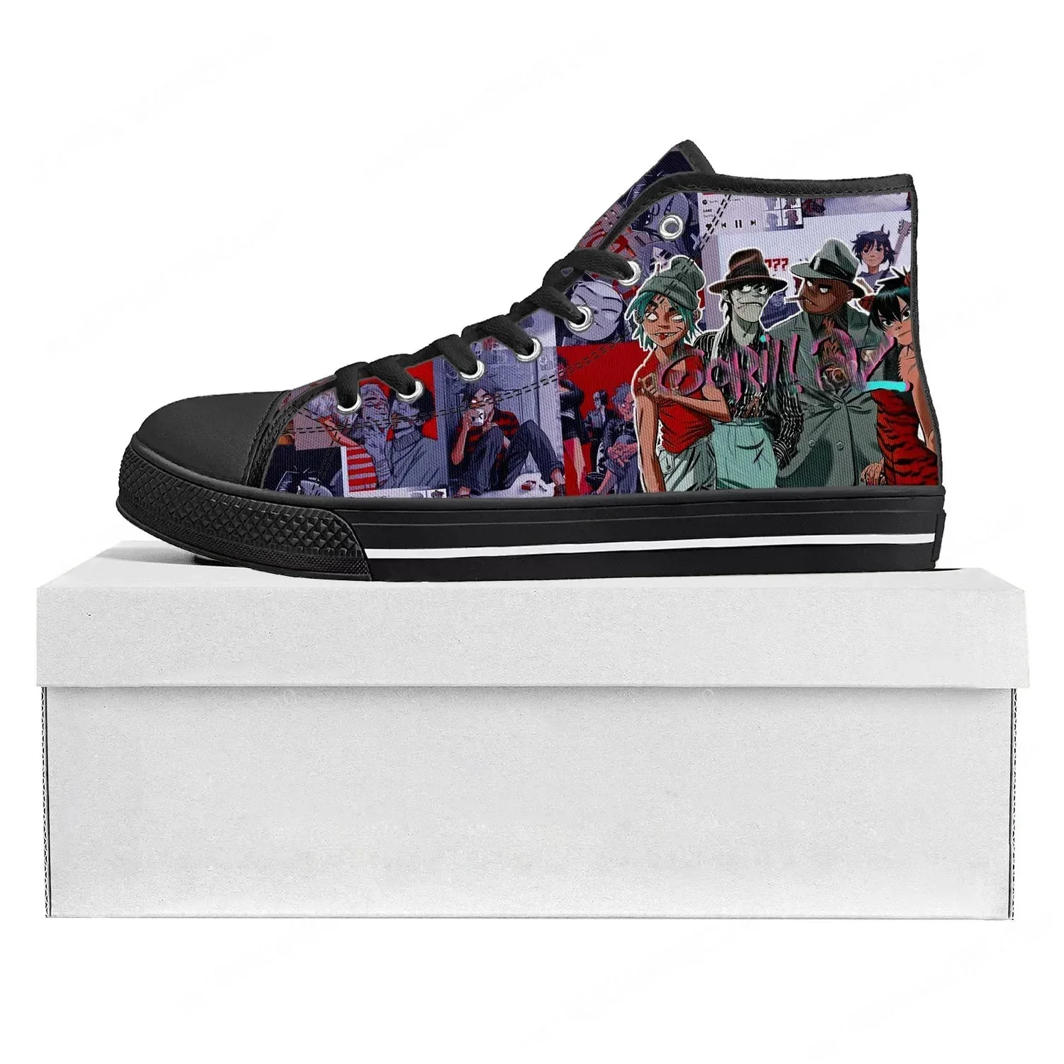 Gorillaz Band High Top High Qu - Women'S Shoes Com ulasan dan harga