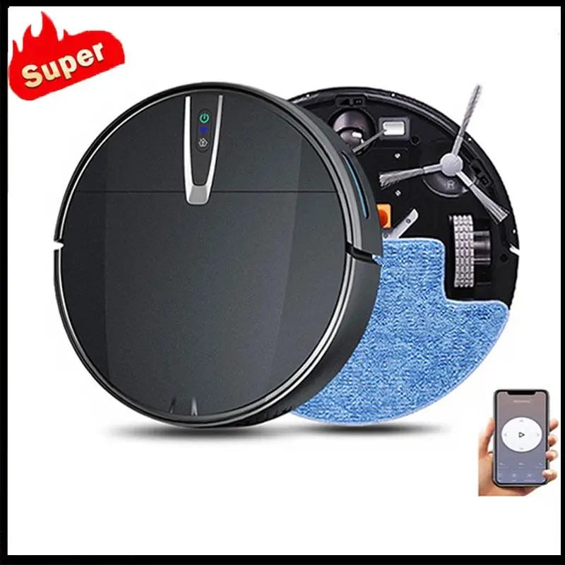 

Smart Wireless Remote Control Autocharge Sweeping Machine Floor Cleaning Dry&Wet Vacuum Cleaner