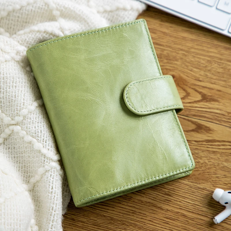 Smartfee Echtem A7 Ringe Planer Öl Wachs Leder Stil Rindsleder Tagebuch Planer Sketch Binder Photocards Agenda Notebook