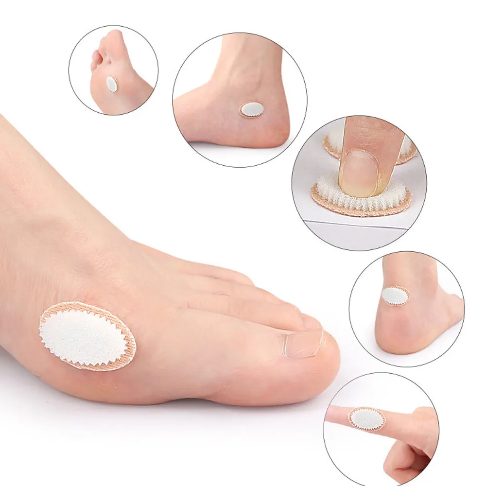 9 uds/hoja protectores de pies almohadillas callos de maíz verrugas Plantar yeso pegatina médica Protector de dedos de los pies espuma parche en el ojo de pollo