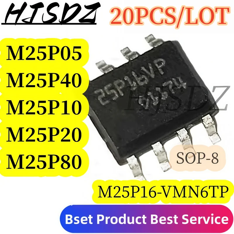 【20PCS/LOT】  M25P40-VMN6TP M25P40 M25P05 M25P10 M25P16 M25P20 M25P80 25P05VP 25P10VP 25P16VP 25P20VP 25P40VP 25P80VP SOP-8