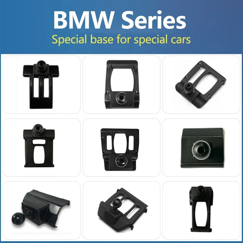 Suporte de Celular para Carro com Base Especial para Fixação em Saída de Ar Central para BMW Séries X1, X2, X3, X4, X5, X6, X7, I3, I4, 1, 2, 3, 4, 5,