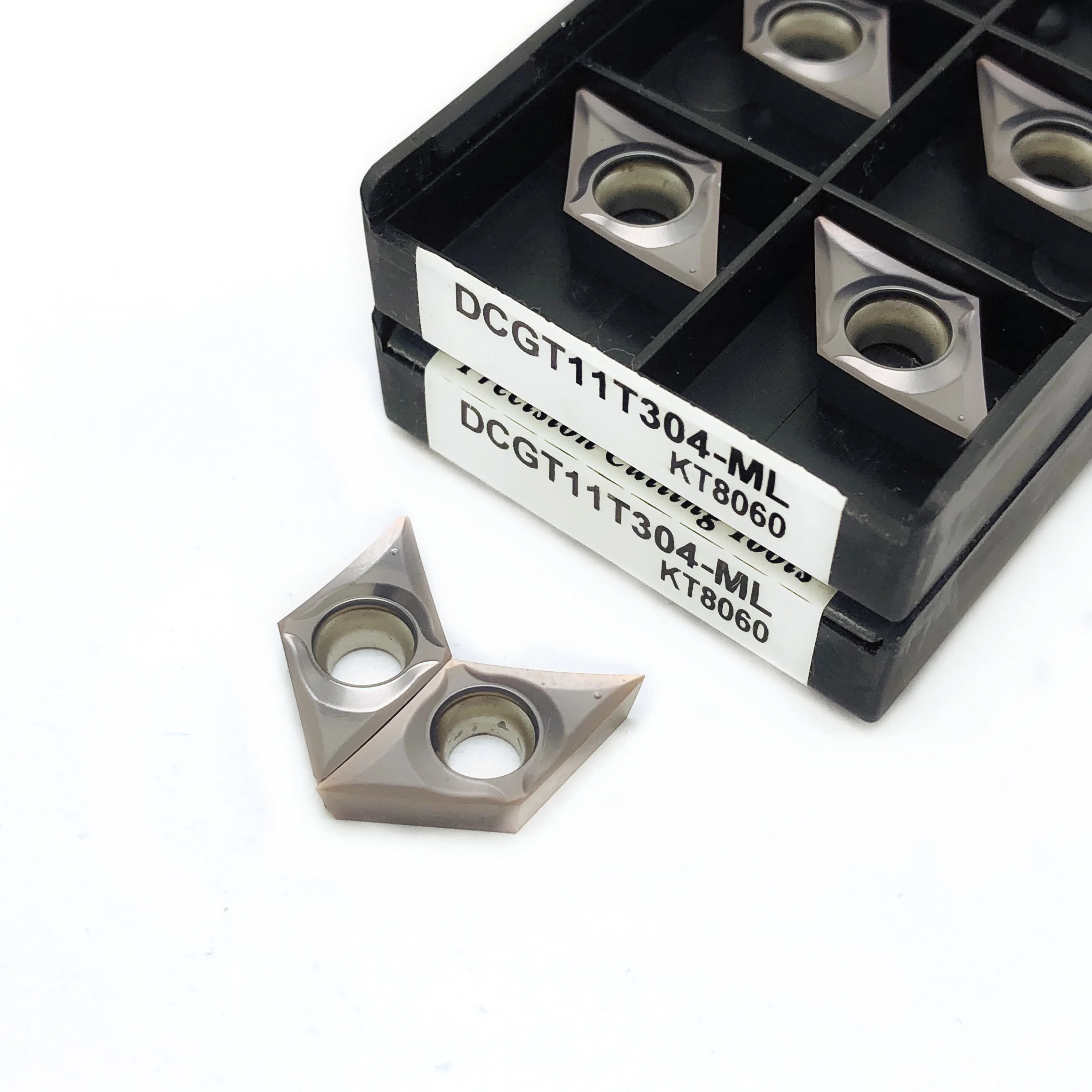 DCGT11T301 DCGT11T302 DCGT11T304 ML KT8060 Carbide insert Finish Turned Ground inserts Cutting Metal tools inserts CNC tool