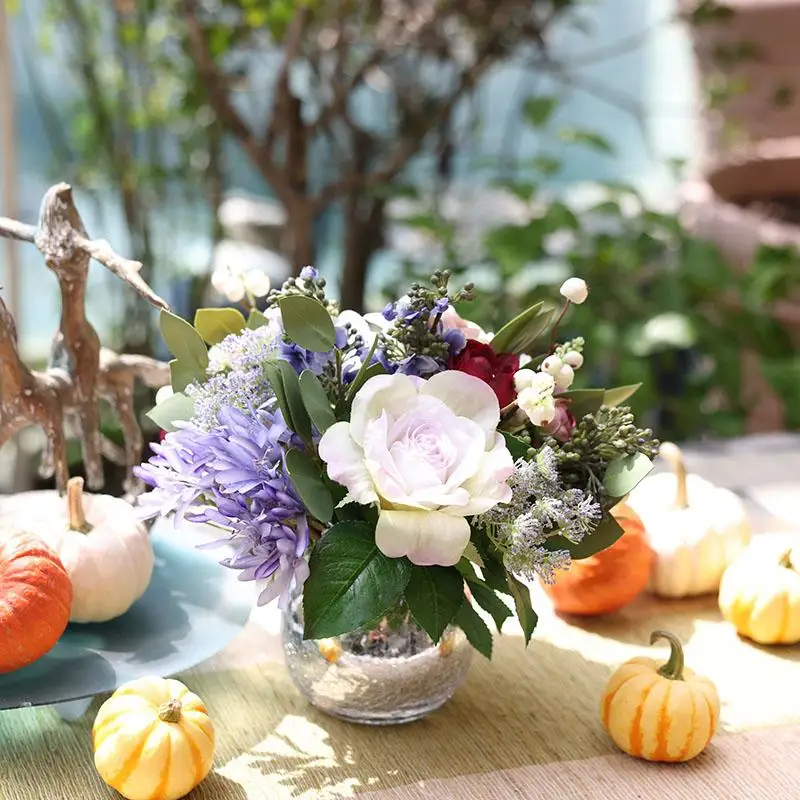 

Simulated flower European set Home ornament Silk flower fake flower arrangement