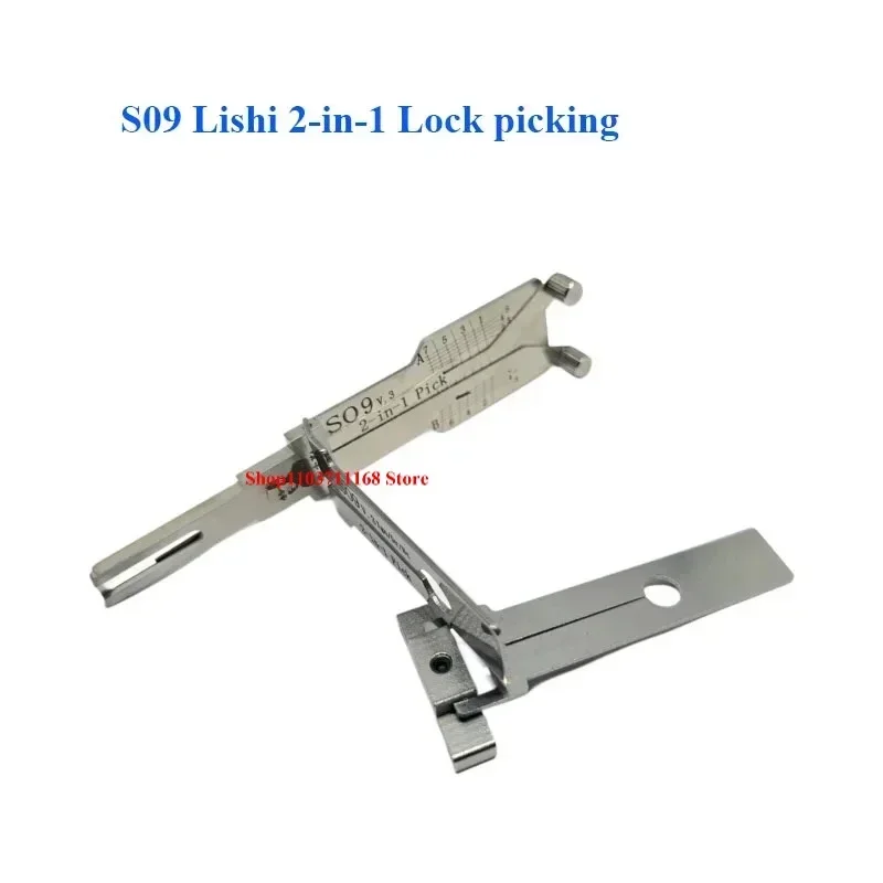 Locksmith Tools Car Bypass Ganzua S09 V4 Lishi 2-in-1 Hyundai Kia Recent 2025 Model Lock Picking Decoder Car Automotive Pick