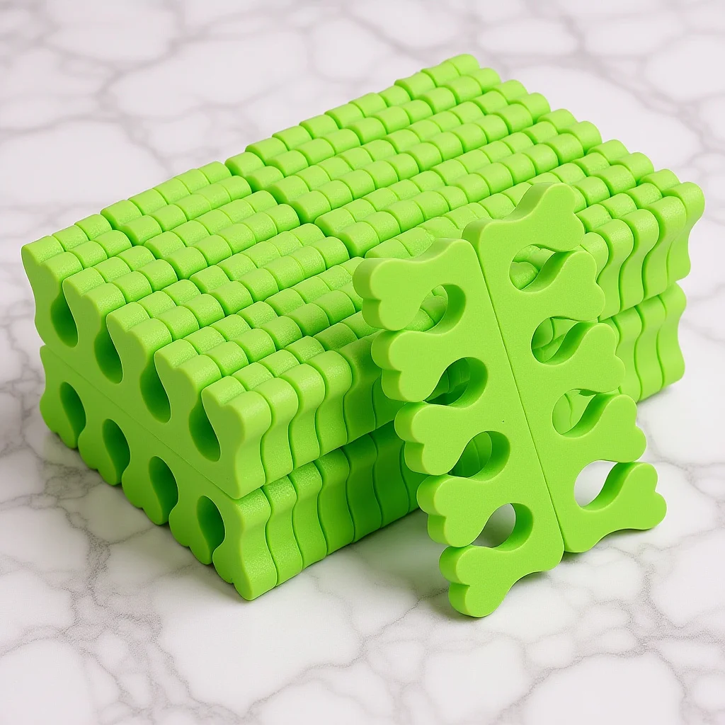 

100Pairs Toe Spacers Heart Shape Soft Sponge Material Nail Art Supplies Manicure Beauty Tool Toe Corrector Helpful Separators