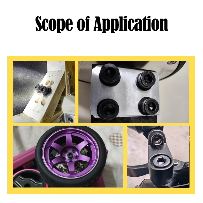 Sechskantschraube, Innensechskantschraube, M2, M3, M4, M5, M6, 12,9 Kohlenstoffstahl, Innensechskantschraube, Din912, Möbel, Auto, metrische Diy-Schrauben – Detail 6