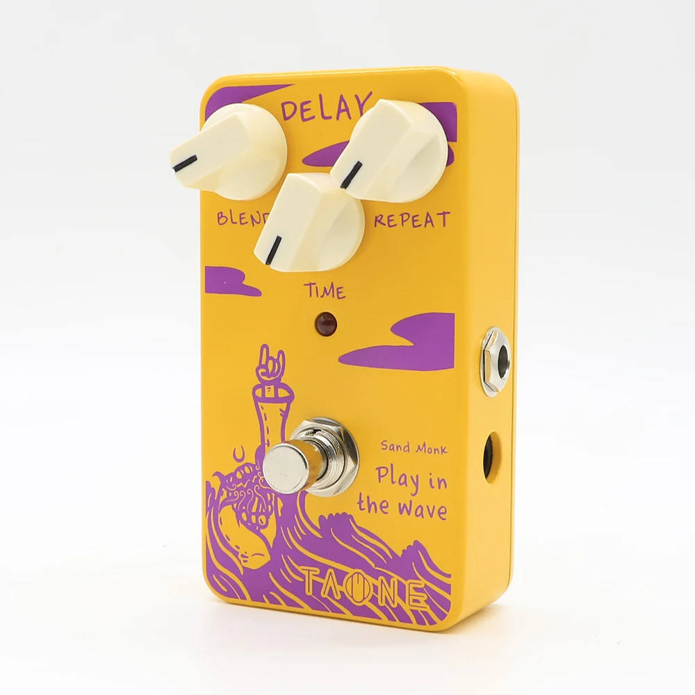 Moen Electric Guitar Pedal Effects Delay Blend Repeat Time Control  Output Input Jack 3PDT True Bypass DC 9V 