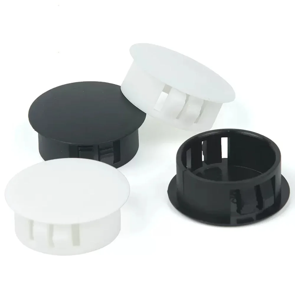 Diameter 5-60mm Furniture Table Box Extra Hole Dust Caps Plugging 5 Color Nylon Hole Plug Plastic Round Snap-on Cover