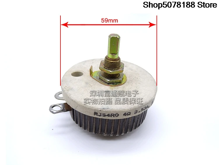 Potentiomètre enroulé en céramique OHMITE RJS4RO 4R4 ohm 2,53A potentiomètre à résistance variable