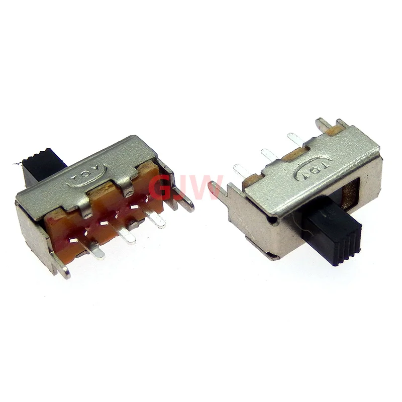 10PCS SS12F44 3Pin Switch SS-12F44G4 Single Row Vertical Toggle Switch Handle Length 4MM