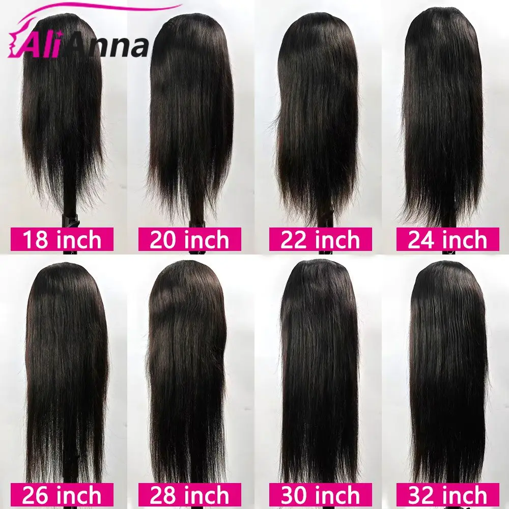 24 26 28 inch Wear And Go Glueless Human Hair Wigs for Women Ready To Wear Brazilian Straight Pre Cut Lace 4x4 Closure Wig