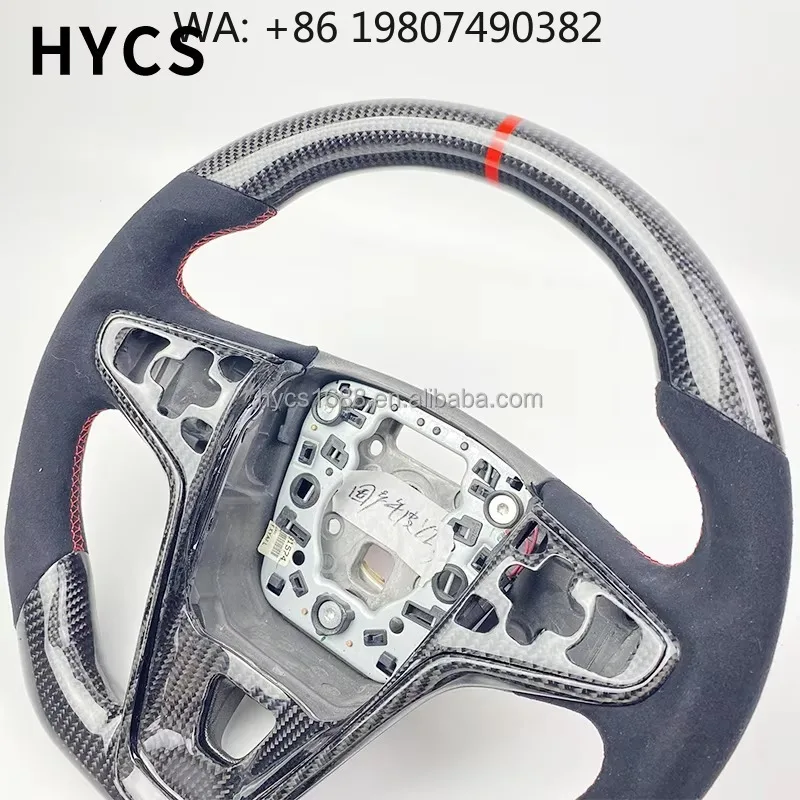 

Luxury Business Car Steering Wheel, Custom Carbon Fiber Design, Premium Auto Interior Upgrade Parts
