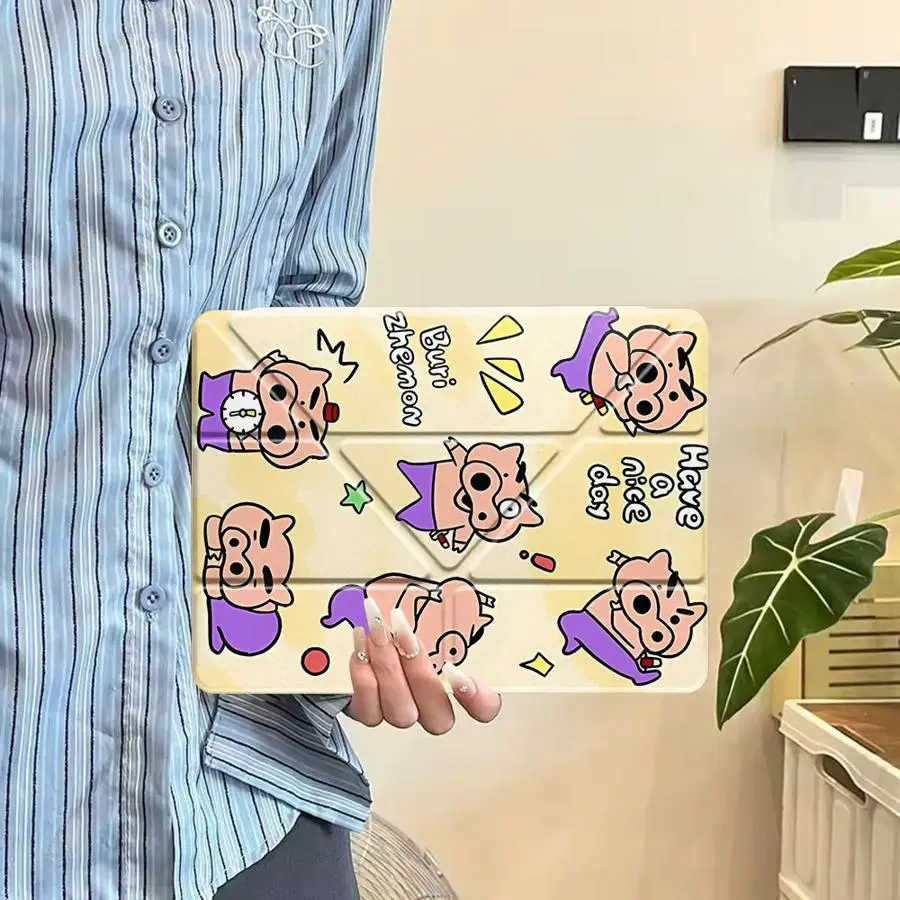 

Cra-yons Shin-chans Anime Tablet Case For iPad Air 4 5 M3 M2 1 2 M4 11inch Mini 6 7 Pro 2025 Pro 11th 10th 9th 8th 7th 12.9inch