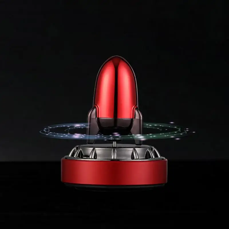 Car Air Freshener Diffuser Solar Rocket Car Perfume Diffuser Creative Air Purifier Car Decoration Accessories