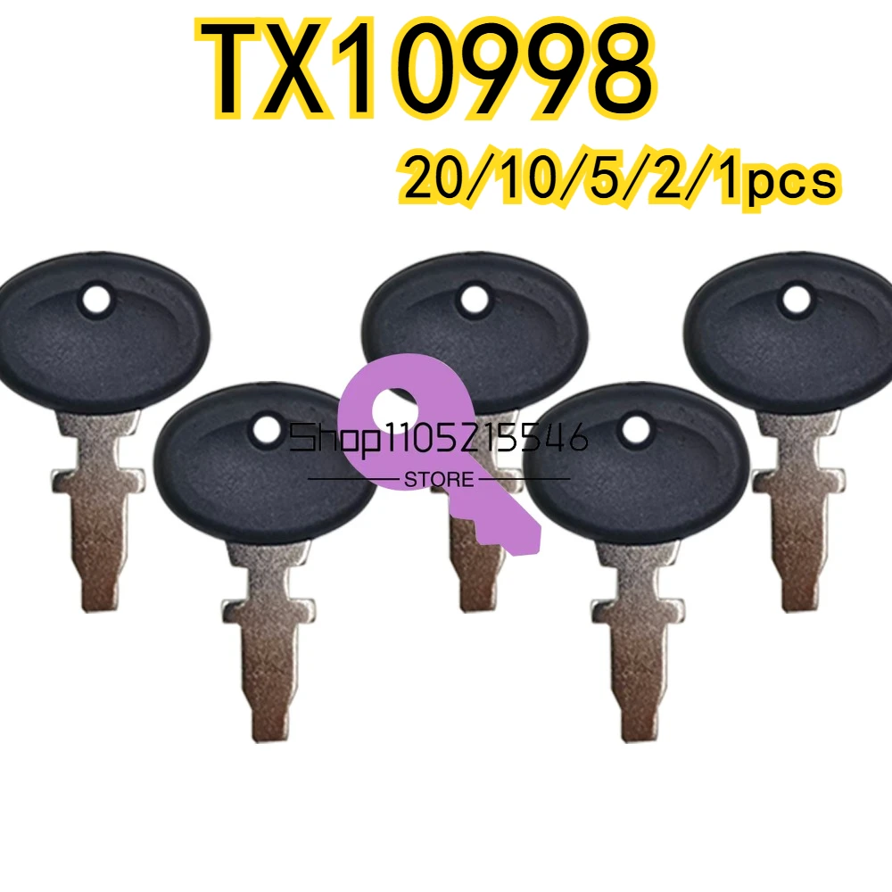 20/10/5/2/1pcs New TX10998 Keys for Long Tractor 510 510DT 550DT Universal