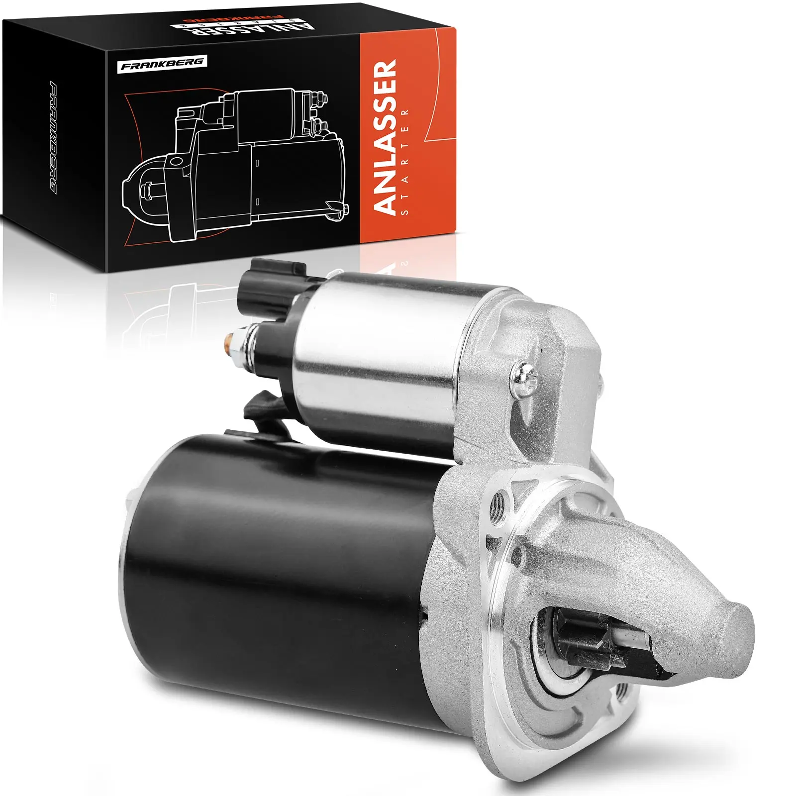Frankberg 1x startmotor voor Hyundai Accent IV Sedan, Elantra, i20, i30 Coupé, i30 Wagon, i40 CW, iX20, iX35, Veloster; KIA 17593