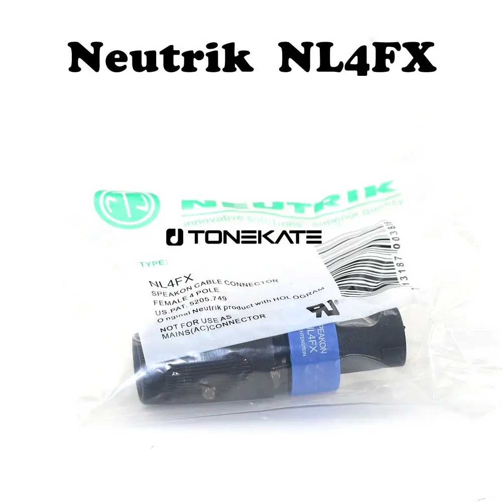 

New high quality Neutrik brand new NL4FX speaker 4-pole plug male audio speaker connector Audio wire plug