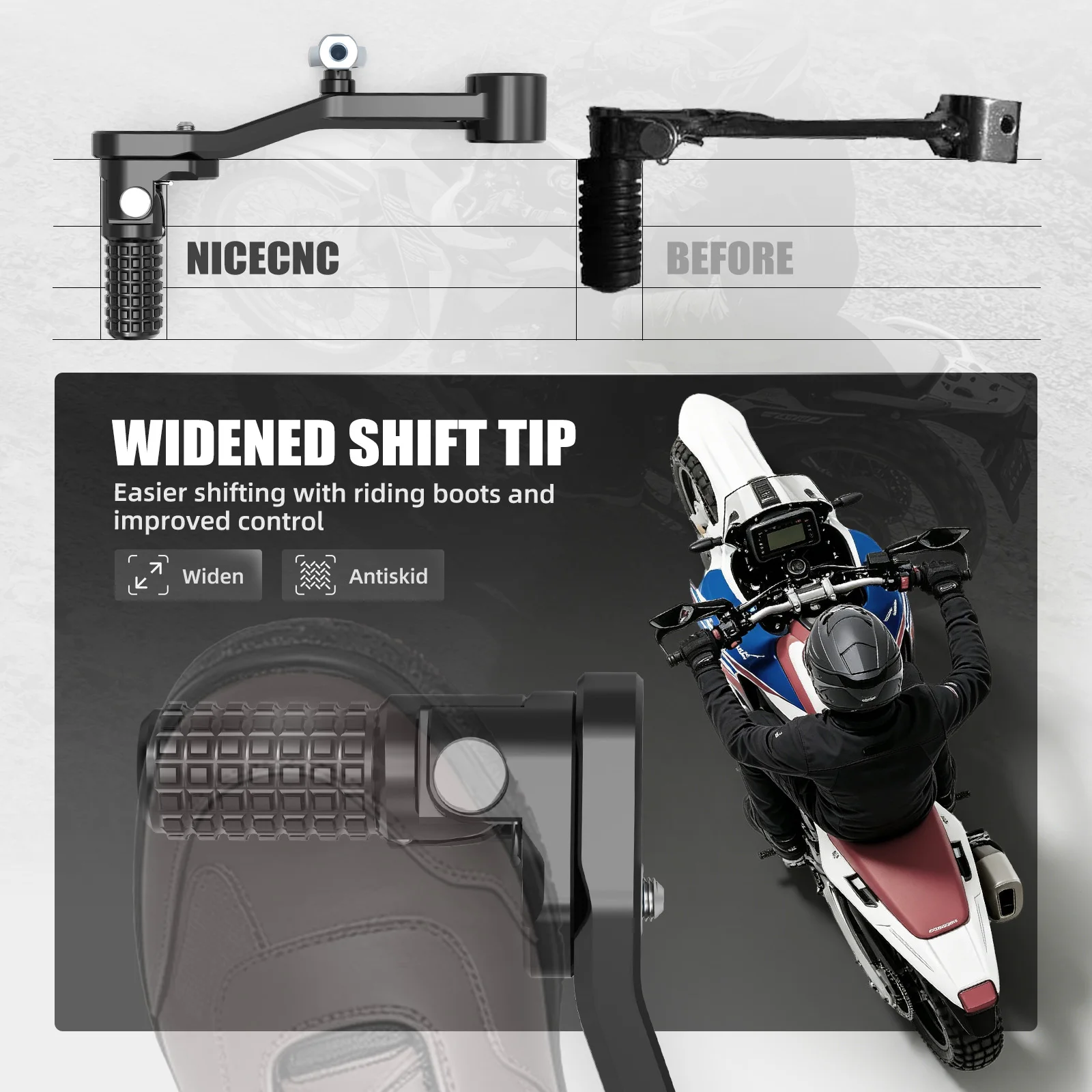 For 2020-2026 Honda CRF1100L Africa Twin Adventure Sports Adjustable Motorcycle Gear Shift Lever  CRF1000L Africa Twin 2016-2019 - view 3