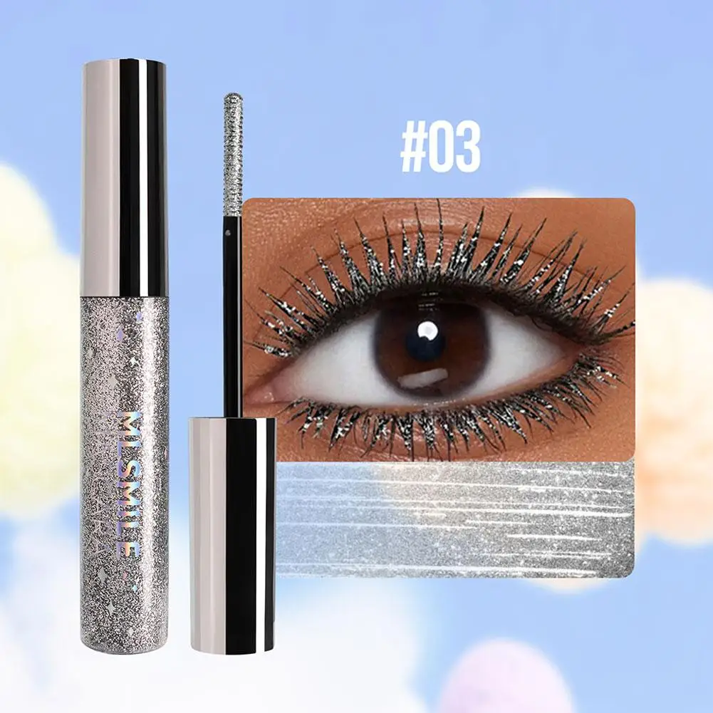 Halloween Farbe Mascara wasserdicht nicht verschmieren Wimpern Make-up Curl Farb optionen Party bunte Mascara Weihnachten Water pro v8f2