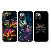 beautiful animal dragonfly Phone Case For Redmi 5 6 7 8 9 10 plus pro 6 7 8 9 A GO K20 K30 K40 pro plus F3 Fundas