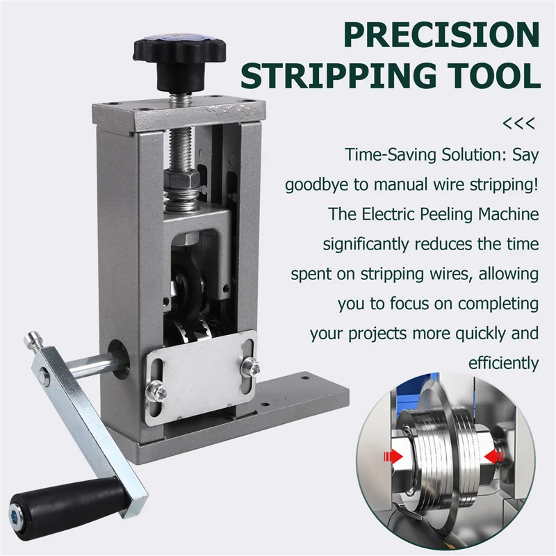 ماكينة تجريد الأسلاك اليدوية سلك 1-21 مللي متر كابل ماكينة تقشير كهربائية لإعادة تدوير كابل الأسلاك النحاسية الخردة-ABGL #5
