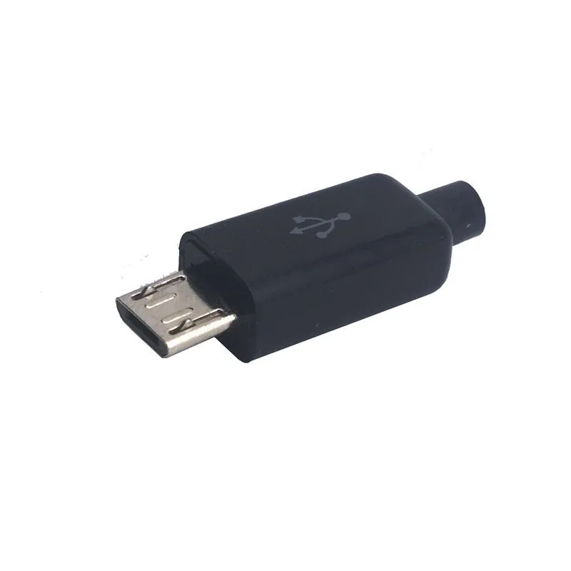 10ks mini USB typ C pánský hlava s sheath mikro USB hever  konektor plastový lastura hever zadek sockect kolíček svorka DIY