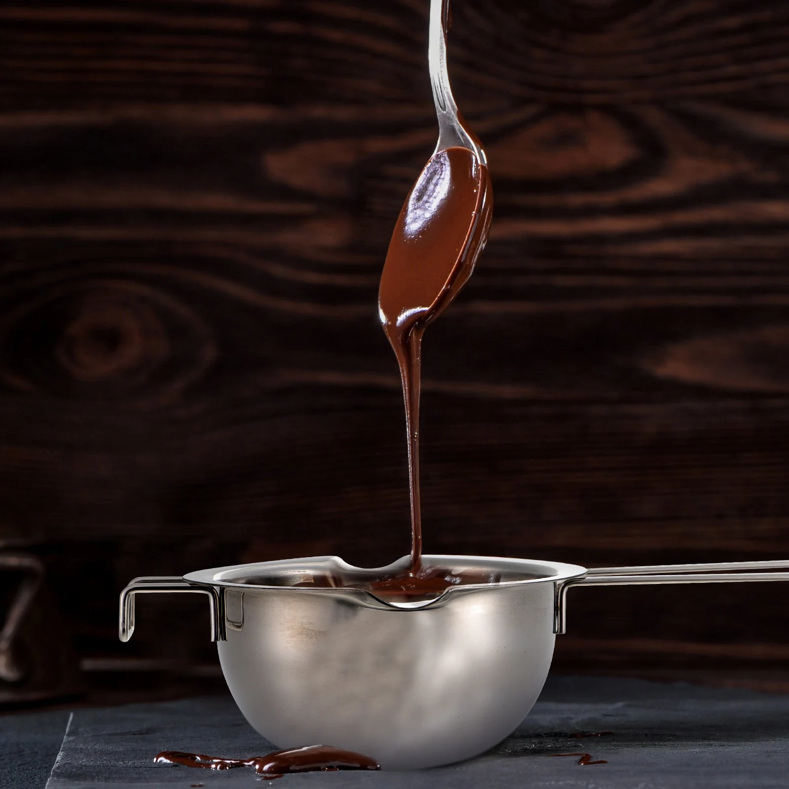 

Chocolate Melting Pot Mini Fondue Hot Pan Warmer Bowl Reheating Furnace Caramel Candy Making Tools