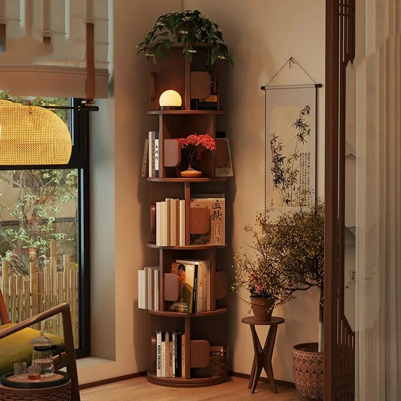 Wooden Corner Display Stand Storage Repisas Accessories Plant Flower Regale Magazine Collection Cabinet Estante Home Products
