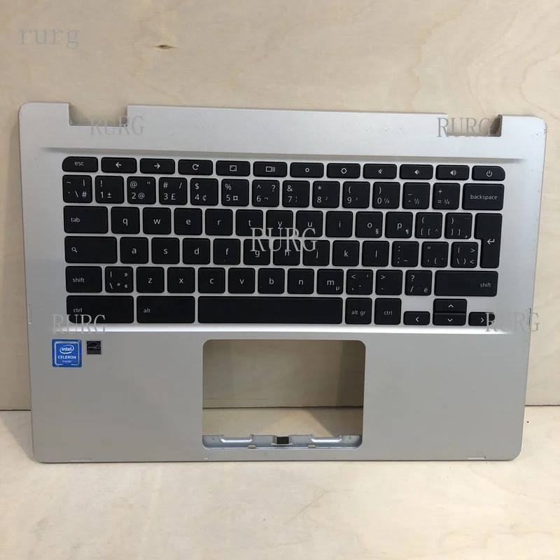 R+  Genuine for Asus Chromebook C424 C424MA Keyboard Palmrest Assembly
