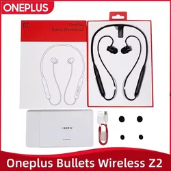 Global Version Oneplus Bullets Wireless Z2 Wirelesss Earphone AI Noise Cancelling Wireless Heahphone 30 Hours Battery Life IP55