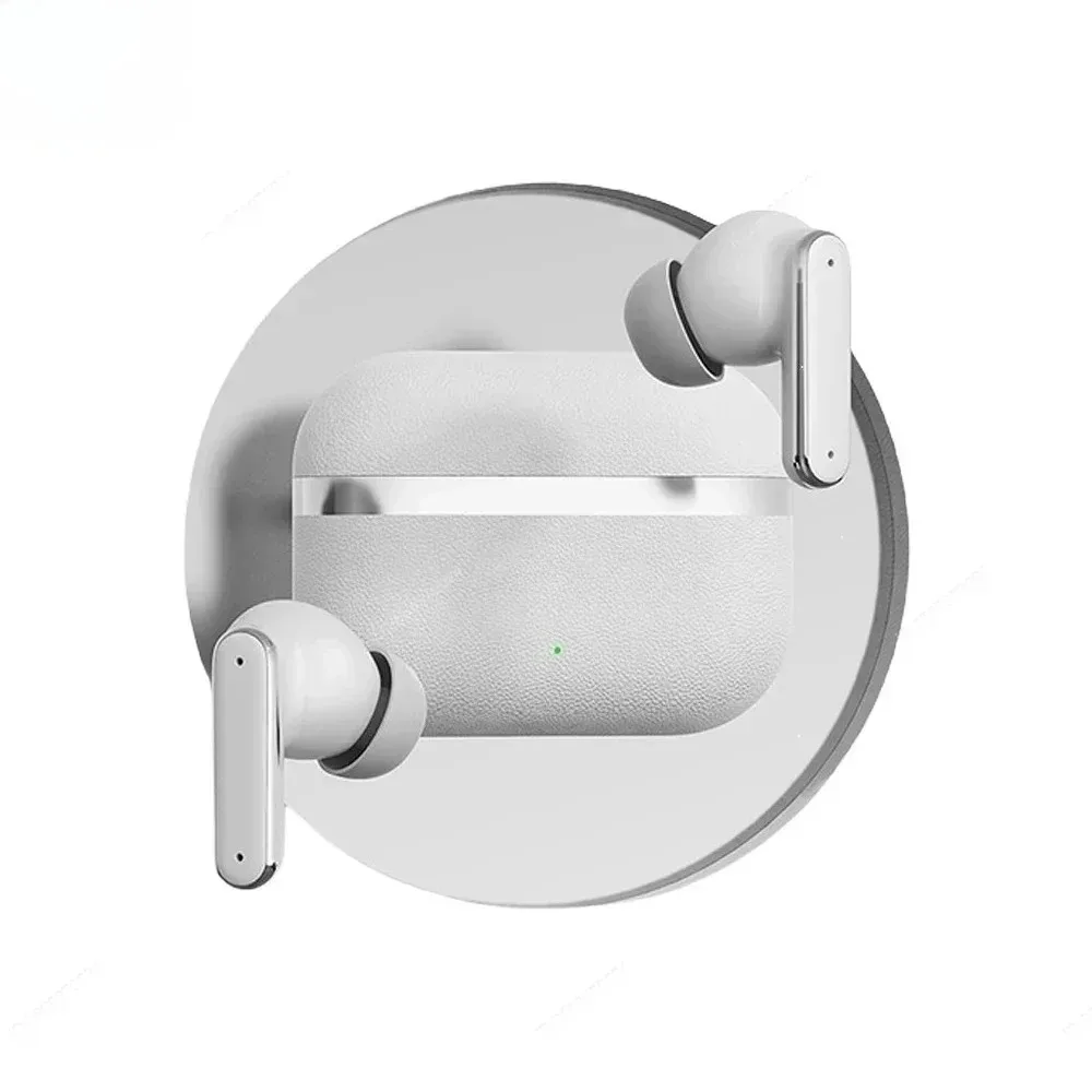 In-Ear Bluetooth Earbuds Leather Texture Design Ultra Long Battery Life Touch Control TWS Headphones Ideal For Gifting Video Use_voghion.com