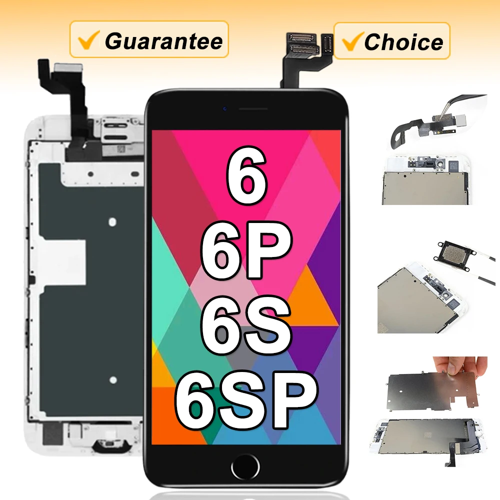 AAA LCD Screen For iPhone 6 6S Plus 6P 6SP Display Full Set Replacement Kit Complete Assembly with Front Camera Home Button