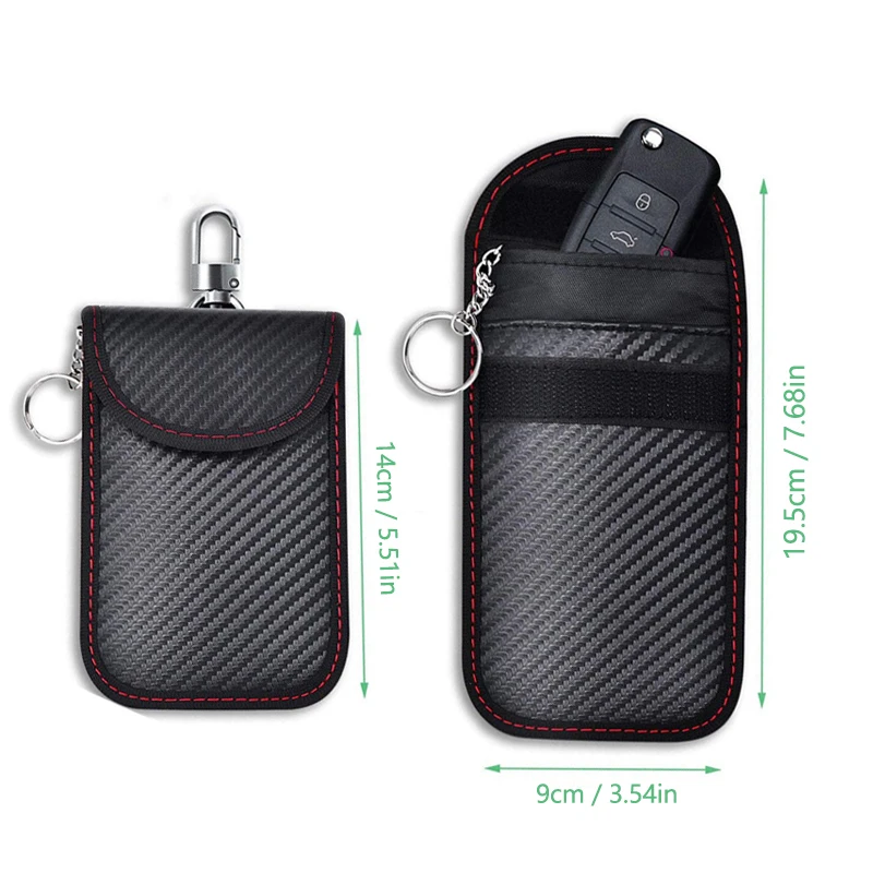 Car Key Case Signal Blocker Bag RFID Shielding Pocket For Hyundai i10 i20 Tucson Accent Elantra Santa fe Sonata Auto Accessories - view 4
