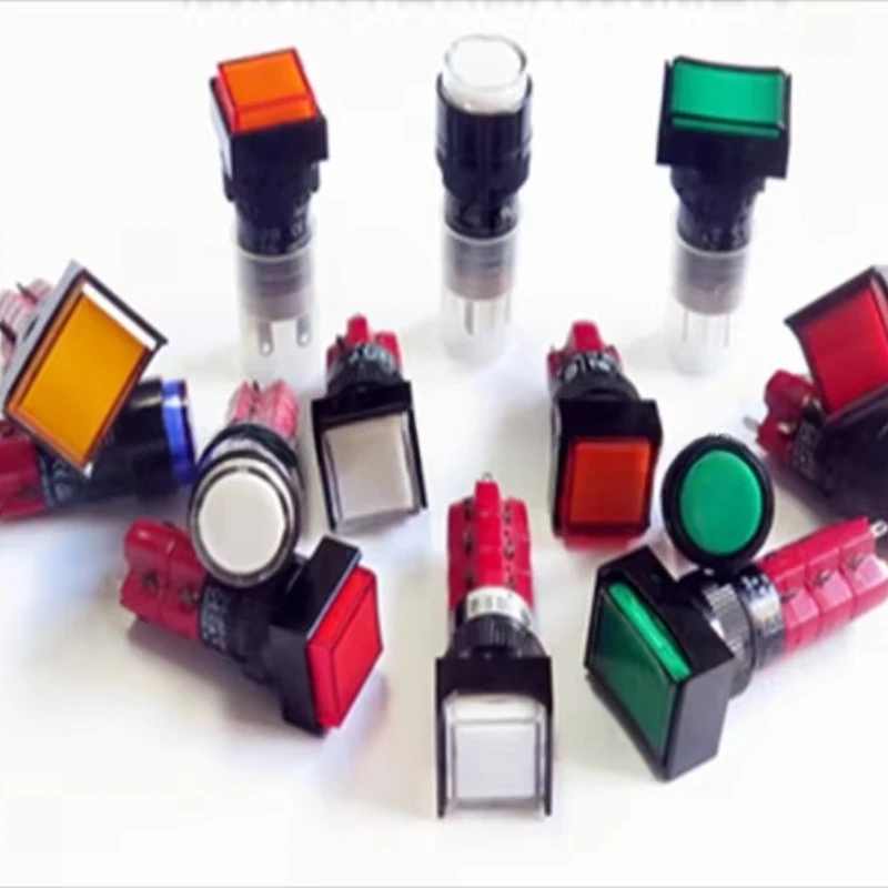 Taiwan circular button switch self-locking manual reset welding type